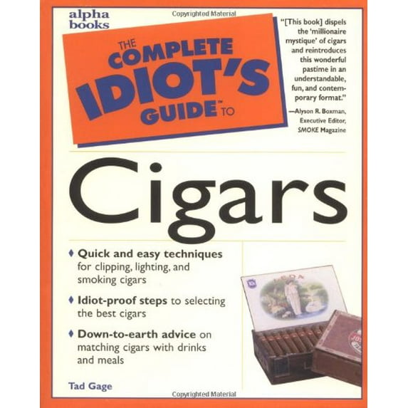 Pre-Owned The Complete Idiot's Guide to Cigars (Paperback) 0028619757 9780028619750
