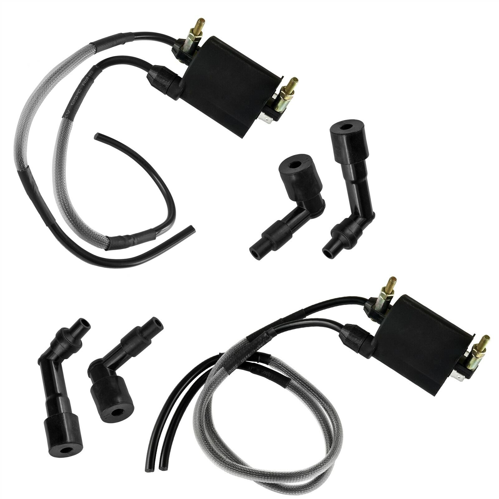 Caltric Front & Rear Ignition Coils Set For 1996-1997 Kawasaki VN1500 Vulcan 1500 Classic