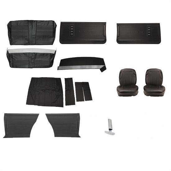 Complete Interior Upholstery Kit, Fits 1967 Chevelle, Black, Automatic