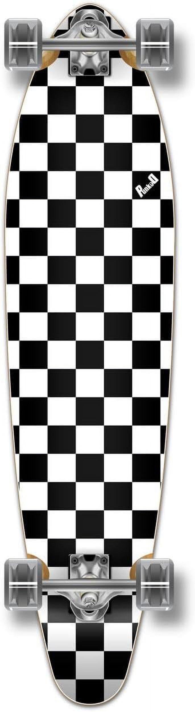 Complete Kicktail Skateboards Longboard Cruiser W/Premium 80A Grip Tape