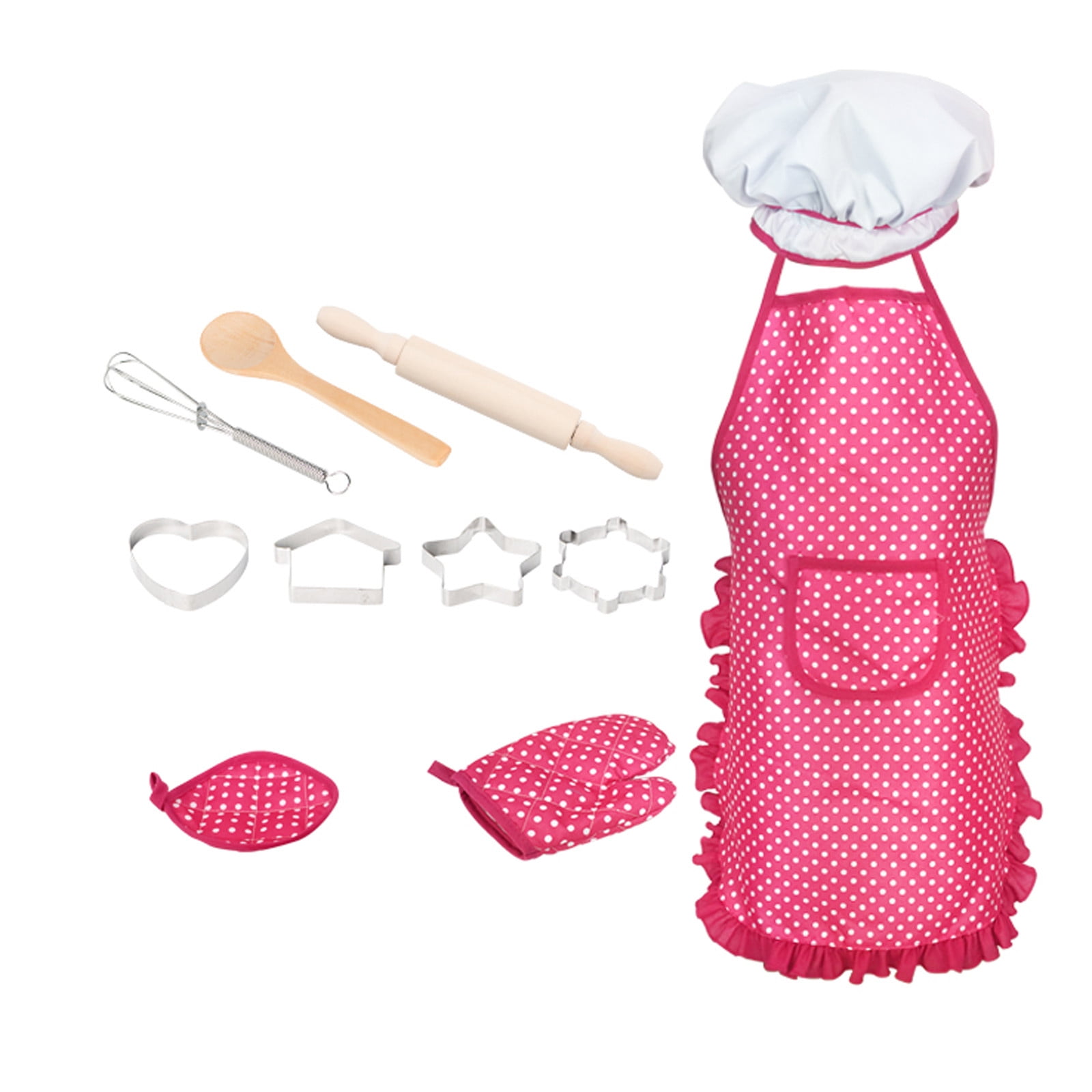 Complete Kids Cooking and Baking Set 11 Pcs Includes Apron For Today