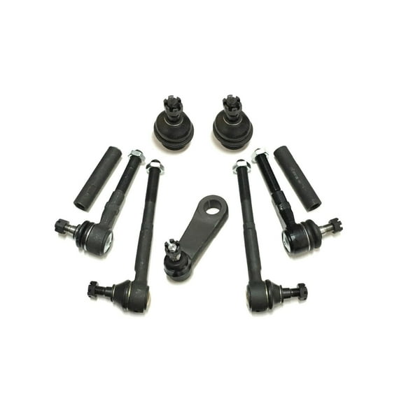 Complete Kit Inner Outer Tie Rod Ends Adjusting Sleeves Lower Ball Joints Pitman Arms Suspension 9 Pieces Compatible with RWD Models Fits select: 1997-2003 FORD F150, 1997-2002 FORD EXPEDITION