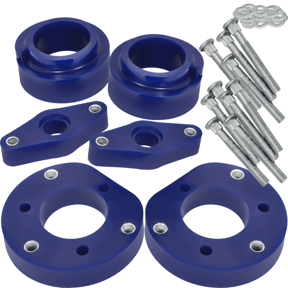 Complete Leveling Lift Kit AUTOACER 6pc 30mm/1.2" Front Strut, Rear Springs Spacers & Rear Shock Extenders in High-grade Polyurethane Material - Fits V70 2007-2011, XC60 2010-2017, XC70 2008-2016
