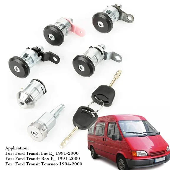 Complete Lock Set for FORD NATO SIT MK5 1027009-1994, Nice Ignition, Fuel Barrel, Sliding Side Door Lock, B22050 FG 2000