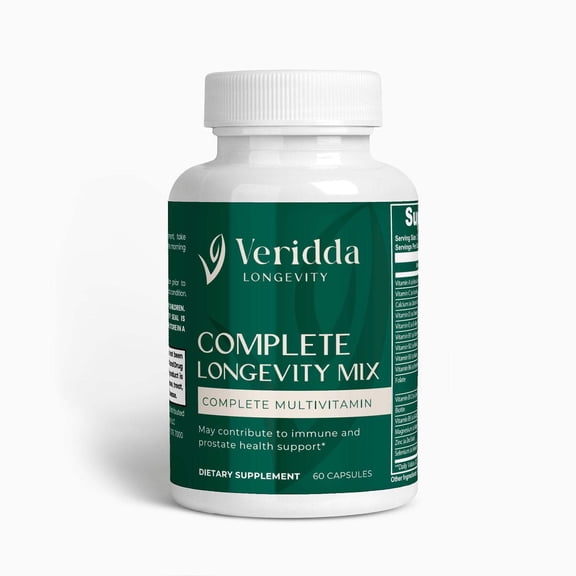 Veridda Complete Longevity Mix - Multivitamin with Vitamin B Complex for Superior Immune System Support