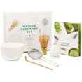 thumbnail image 1 of Complete Matcha Whisk Set - Ceremonial Gift Set Includes: Bamboo Matcha Whisk & Scoop, Stainless Steel Sifter, Stoneware Bowl & Whisk Holder, and Prep Guide, 1 of 4