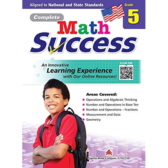 Pre-Owned Complete Math Success Grade 5 - Learning Workbook for Fifth Grade Students - Math Activities Children Book - Aligned to National and State Standards (Paperback) 1942830505 9781942830504