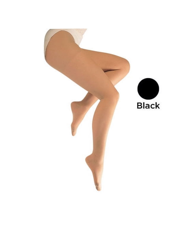 Ladies' Sheer Firm Spt Medium 20-30mmHg Panty Hose Black
