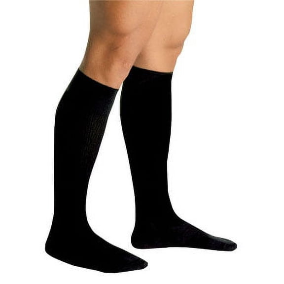 Men's Firm Support Socks 20-30mmhg  Black  Medium