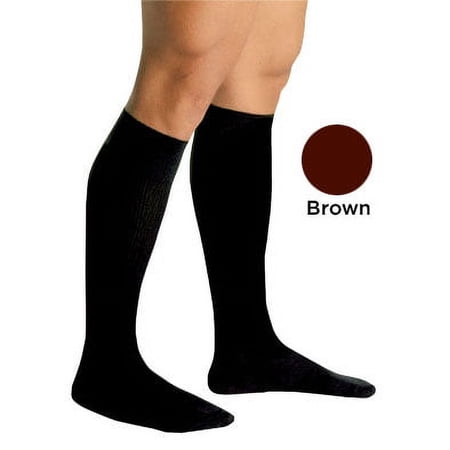 Complete Medical Men's Firm Support Socks 20-30 mmHg, Brown, Small, 0.2 Pound