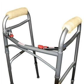 Soft & Plush Comfortable Fleece Hand Grips (1 Pair) for Walkers, Canes, Rollators,and Crutches