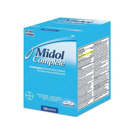 Complete Menstrual Caplets Two-Pack, 50 Packs/Box