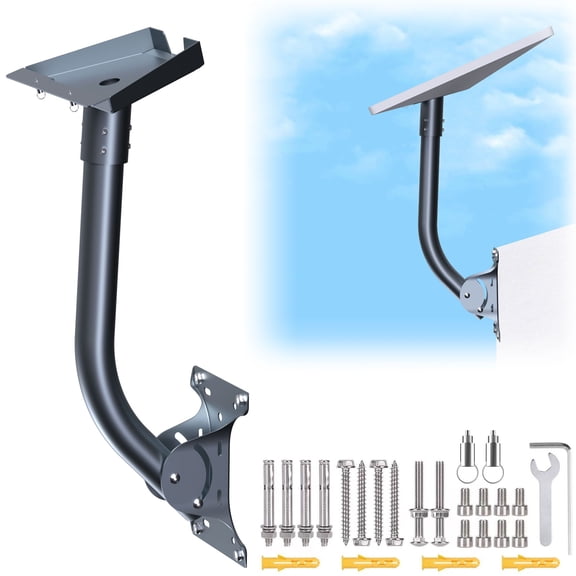 Complete Mounting Bracket Kit, Alloy and Steel Structure for Outdoor Satellite Antenna
Multi-Purpose Antenna Mount Bracket, Adjustable Design for Home and Outdoor Installation