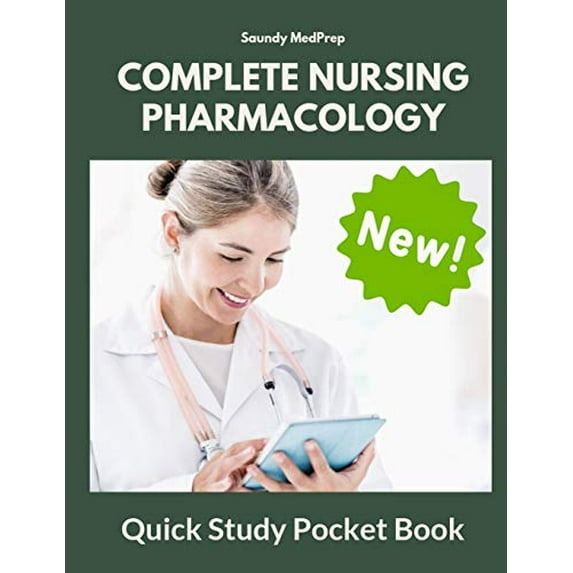 Pre-Owned Complete Nursing Pharmacology Quick Study Pocket Book: Easy to remember nursing mnemonics, NCLEX flashcards and academic vocabulary cards. Updated New Drug guide Paperback