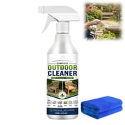 Complete Outdoor Cleaner Spray for Patio, Deck, Fence, Brick & Stone, 120ml with Towel1PC