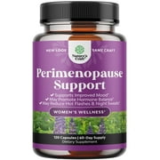 Complete Perimenopause Supplement for Women - Multibenefit Menopause Ease for Women with Maca Root Vitex Berry & Black Cohosh for Hot Flashes Night Sweats Hormone Balance and Mood Support (2 Month)