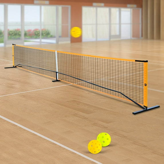 Complete Pickleball Set with 4 Paddles, Net, and Balls for 4 Players, Stable, Durable, and Easy to Carry for Family Fun