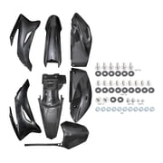 Complete Plastics Fender Fairing Body Kit with Mounting Hardware for TTR110 TTR110E SSR125TR SSR140 SSR170 Pit Dirt Bike   ABS Front Rear Fender Side Panels Shrouds Full Replacement Set Black