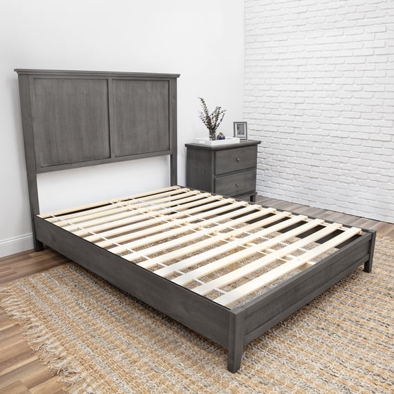 Complete Platform Bed - Slate Grey - Queen