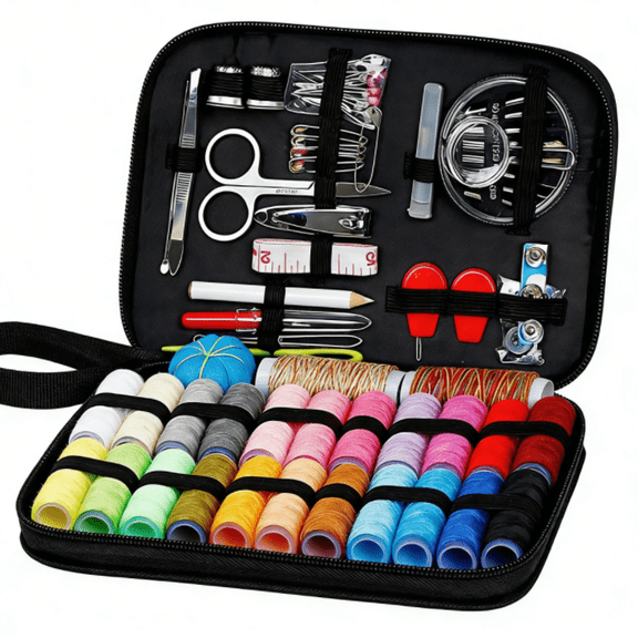 Complete Portable Sewing Kit 99-Piece Emergency Repair Set for Home & Travel