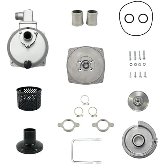 Complete Pump Replacement for PREDATOR 1" 79cc Gasoline Clear Water Pump (35 GPM) with Handle Bar Housing Impeller & Seal - Fits SKU# 63404 & 56161$$Garden &