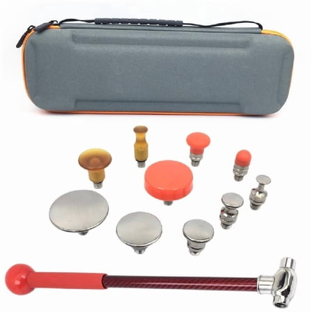 Complete Quick Auto Dent Removal Kit With Hammers Heads For Vehicle Maintenance