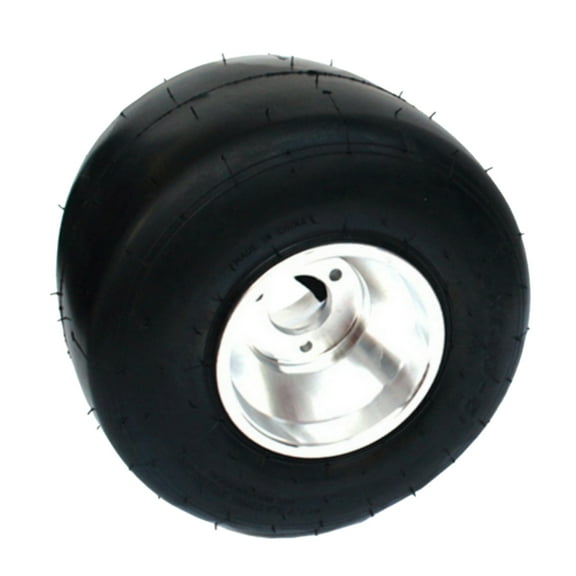Complete Racing Go Kart Wheel and Tire Set - 5" Slick Tires Rear 11x7.10-5 with Aluminum Rims for ATV Quad Buggy and Drift Trike
