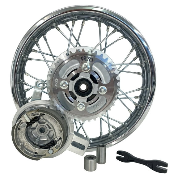 Complete Rear Rim Wheel Brake Sprocket for Honda CRF 70 XR 70