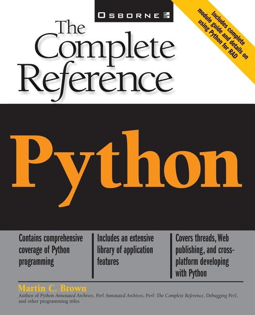 Complete Reference: Python: The Complete Reference (Paperback ...