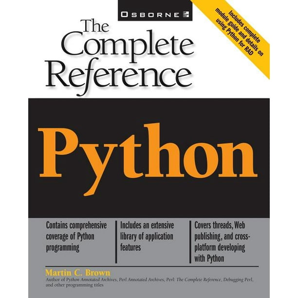 Complete Reference: Python : The Complete Reference (Paperback ...