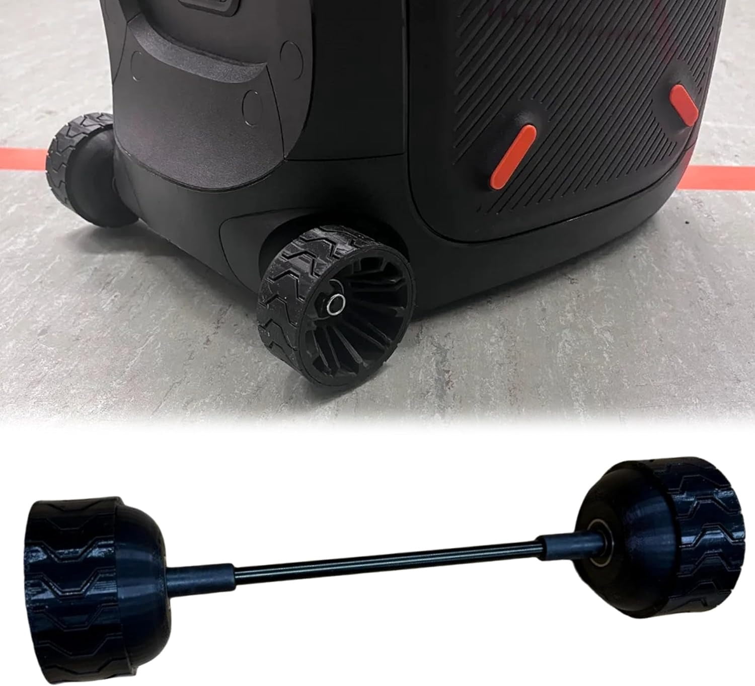 Complete Replacement Wheels for JBL PartyBox 310/320/710/Ultimate – Durable Rims & Shock-Absorbing Tires – Enhanced Stability & Easy Installation