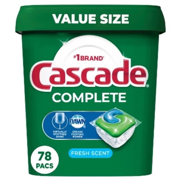 Complete Scent Pods Dishwasher Detergents, Premeasured Tablets, Phosphate-Free