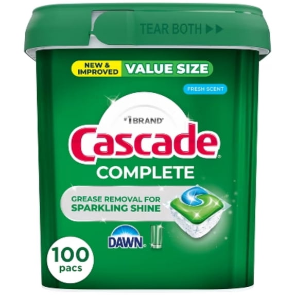 Fresh Scent Complete Pods Dishwasher Detergents - 100ct