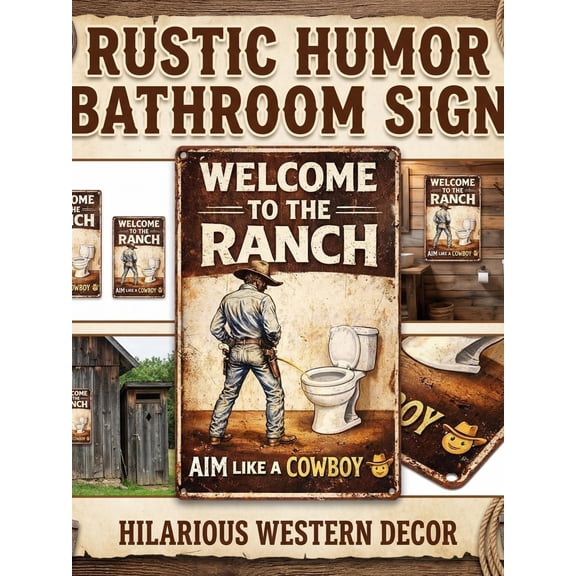 Complete Set of 1 Piece: Comes as one ready-to-hang humorous sign, making setup quick and effortless - Wooden Bathroom Humor Sign, Funny Wall Plaque for Toilet, Man Cave, Kitchen, Living Room