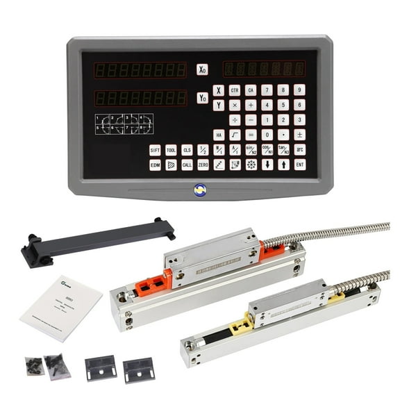 Complete Set DRO Kit SDS6-2V 2 Axis Digital Readout With 5u KA-300 Grating Ruler Glass Scale Encoder