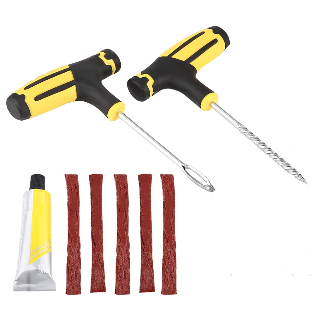 Complete Set Tubeless Tire Flat Repair Tool Kit for Cars Auto Trucks Walmart