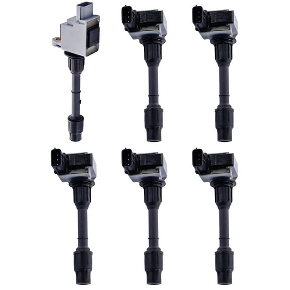 Complete Set of 6 Ignition Coils Compatible with 2000 Infiniti QX4 3.5.L V6 Replacement for UF328 UF331 C1301 C1332
