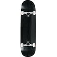thumbnail image 1 of Complete Skateboard Stained Black 8.5" Silver/White Assembled, 1 of 1