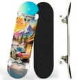thumbnail image 1 of Complete Skateboards for Beginners,7 Layer Canadian Maple Double Kick Deck,31''Pro Cruiser Car Japan skate Board, 1 of 5