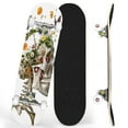 thumbnail image 1 of Complete Skateboards for Beginners,7 Layer Canadian Maple Double Kick Deck,31''Pro Cruiser Human Skate Board, 1 of 5