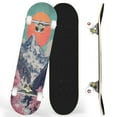 thumbnail image 1 of Complete Skateboards for Beginners,7 Layer Canadian Maple Double Kick Deck,31''Pro Cruiser Japanese skate Board, 1 of 5