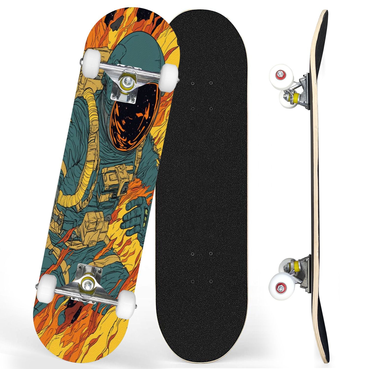 Skateboard voor kinderen, meisjes, jongens, tieners, volwassenen, mini- skateboards met PU-wielen, compleet, 59 x 15 x 11 cm, met ABEC-7 kogellagers Skateboard voor kinderen, meisjes, jongens, tieners, volwassenen, mini- skateboards met PU-wielen, compleet, 59 x 15 x 11 cm, met ABEC-7 kogellagers