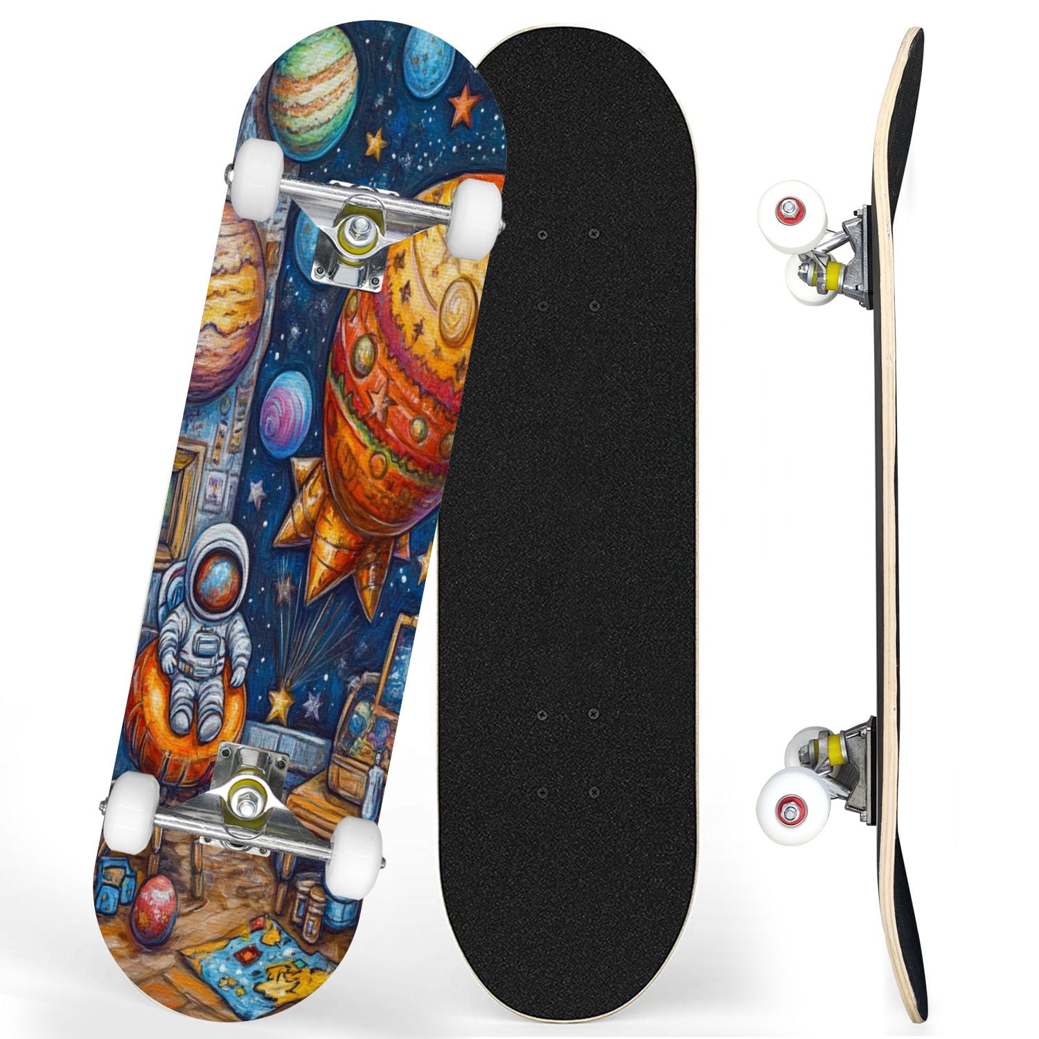 90s usa製 plan b skateboard ナイロンプルオーバー Vintage 1980's Yellow Nash Reed Outer Limit Skateboard BLUE