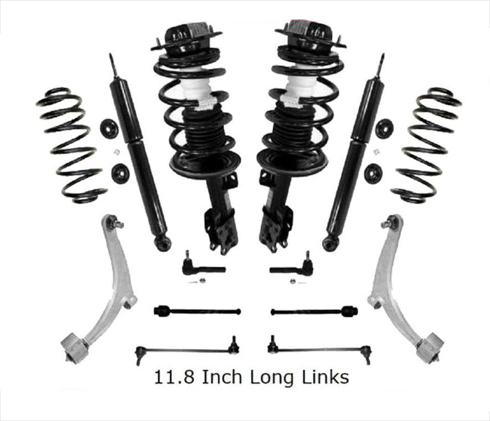 Complete Struts Assembly + Shocks & Coil Springs & Control Arms For 08