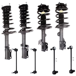 Complete Struts Shock Absorbers Fits for 2007-2011 for Toyota Camry CCIYU 172310 Quick Struts Assembly Front and RearPair Struts