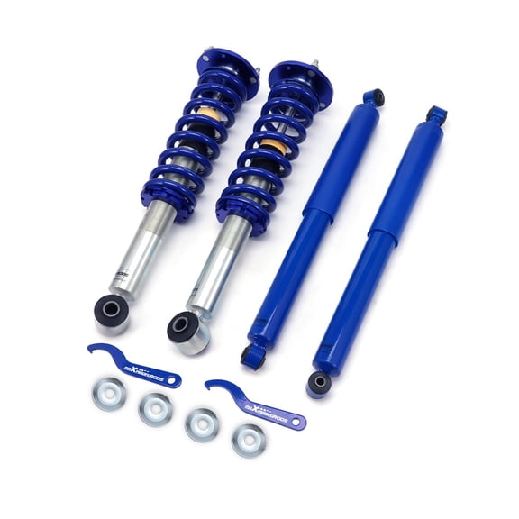 Complete Suspension Strut & Shock Assembly Kit for Ford F-150 2004-2008 & Mark LT 2006-2008 2WD, Adjustable Height Twin-Tube Coilover Struts, SKU 07733492, Front & Rear Kit