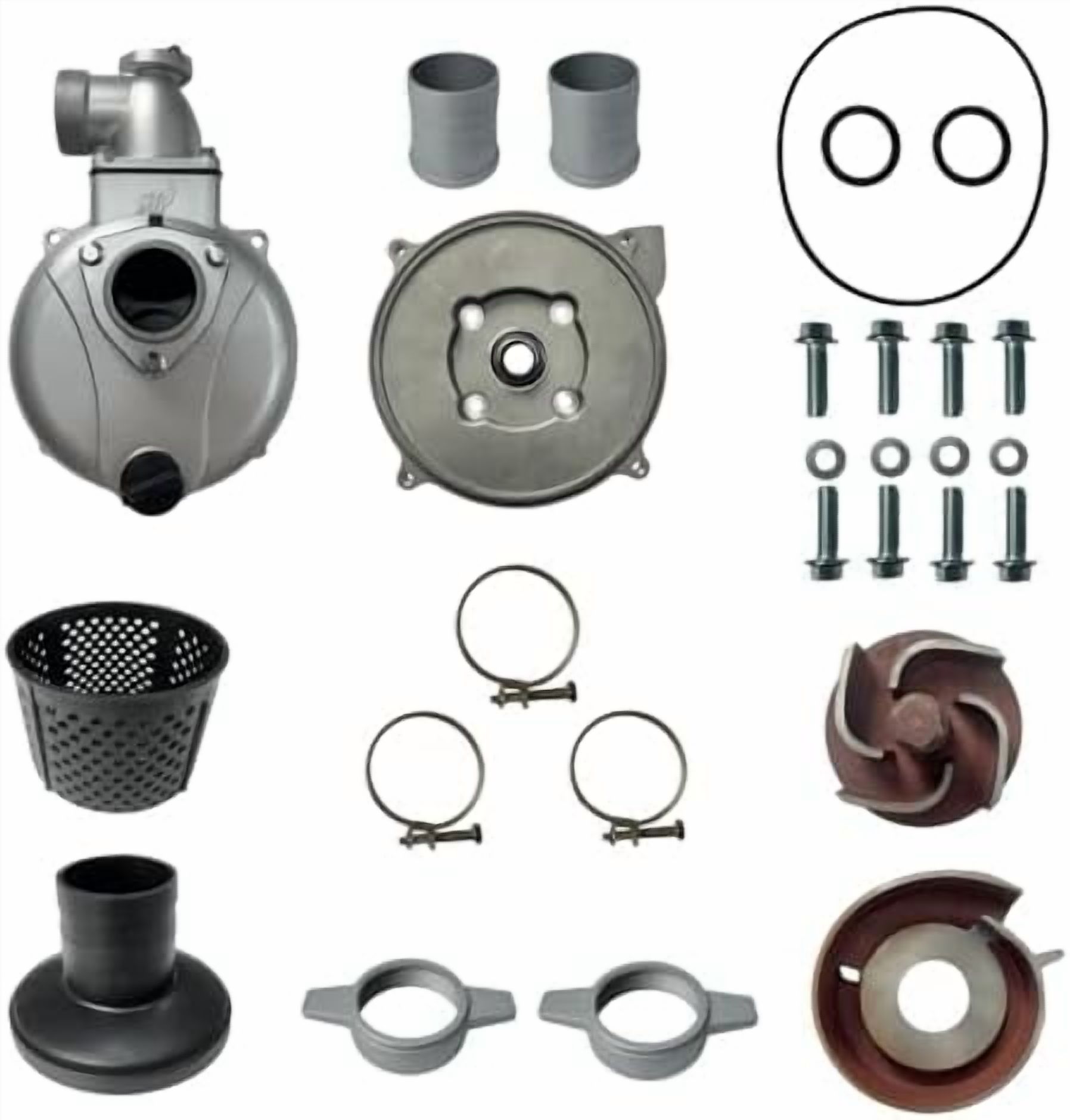 Complete Threaded Semi-Trash Water Pump W/NPT Thread Inlet and Outlet ...