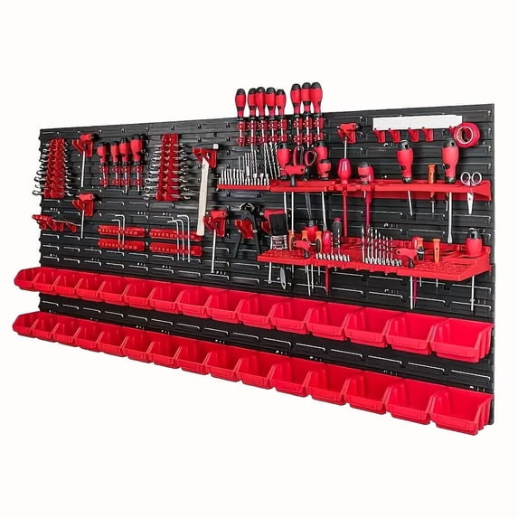 Complete Tool Organizer & Storage Box, Screwdriver Wrench Rack, for Small Hardware Screws Nuts Nails, Ideal Father's Day Gift for Home Garage Studio