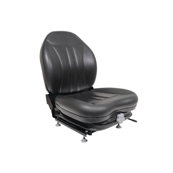 Complete Tractor Seat 3010-0064 For Universal, Seamless Black Vinyl