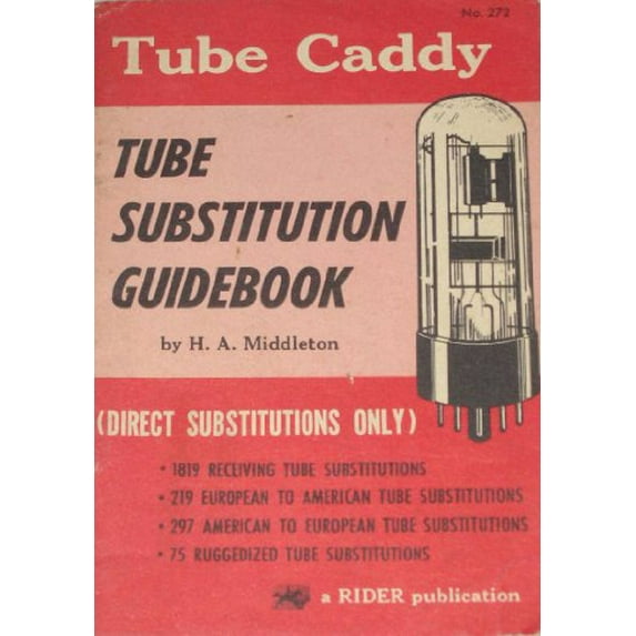 Pre-Owned Complete Tube Caddy: Tube Substitution Guidebook Paperback